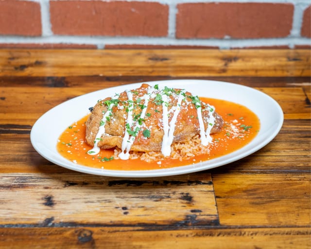CHEESE CHILE RELLENO.