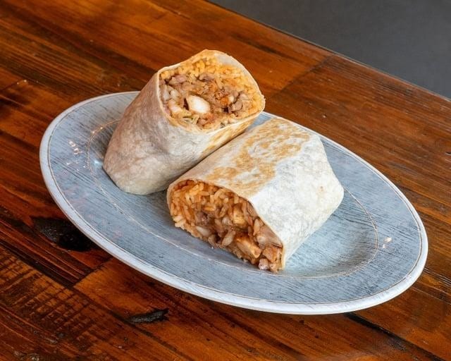 GRILLED CHICKEN BURRITO.