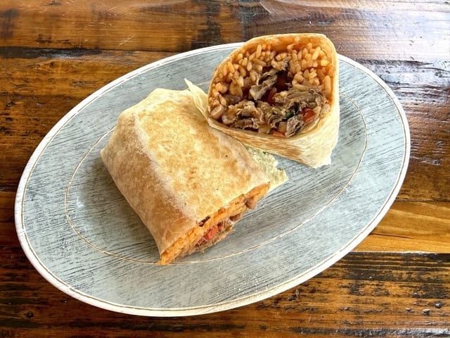 ROASTED LAMB BURRITO.