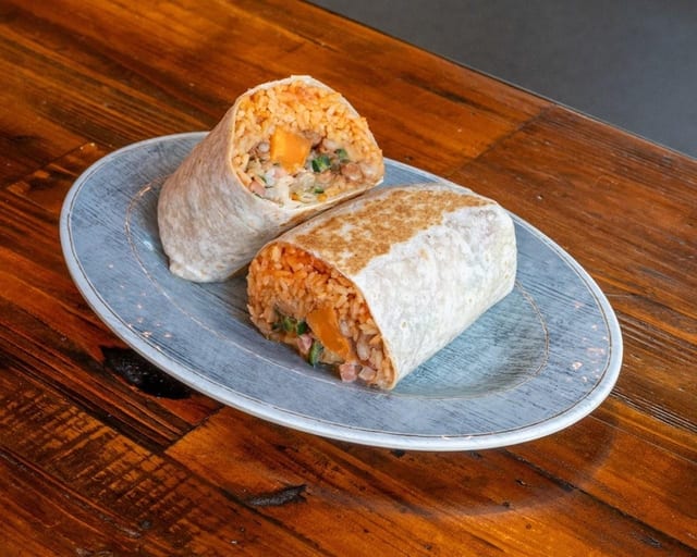 VEGETARIAN BURRITO.